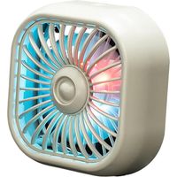 Ventilatore, luce ambientale USB per auto, piccolo ventilatore, ventilatore con clip per presa aria condizionata