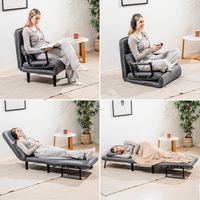 Divano letto singolo trasformabile 4 in 1 softfa innovagoods