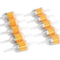Lot de 10 filtres à carburant universels, filtre à carburant rapide de 6 mm, filtre à essence et diesel de 8 mm