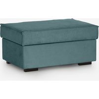 Pouf contenitore idrorepellente con apertura a gas made in Italy Gavia - Turchese