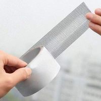Window Screen Repair Fill Hole Self Adhesive Fine Mesh Screen Tape Mesh Repair for Mosquito Repellent 5cmx2m/2.0x78.7in Black.