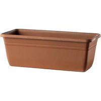 Rechteckige Vase ''Cassetta Cortina'' für Blumen und Gartenpflanzen -60 cm / Terrakotta