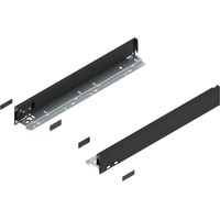 Blum LEGRABOX pure Zarge, H=66.5 mm, NL=500 mm, carbonschwarz matt, links/rechts