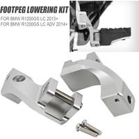 Accessoires et pièces détachées pour motos BMW R1200GS LC : pédales modifiées et kit de suspension abaissée