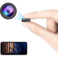 Mini caméra de sécurité IP Wi-Fi, caméra sans fil USB, caméra portable avec télécommande, caméra de sécurité Wi-Fi HD 1080p avec vision nocturne, détection de mouvement et accès au cloud