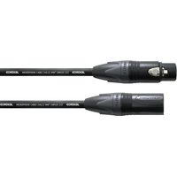 Câble Cordial® CMFLEX 222, 2x0,22 mm² noir XLR-F/XLR-M, CPM 20 FM-FLEX