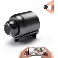 Versteckte drahtlose Kamera, Mini-WLAN-Kamera 1920 x 1080p, für die Heimüberwachung (mit 128 GB Speicher)