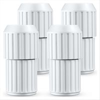 Lot de 4 perches télescopiques de piscine blanches à came externe, pièces détachées pour perche télescopique, rallonge télescopique avec verrouillage à came.