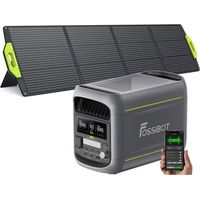 Générateur électrique portable FOSSIBOT F1800 1024Wh 1800W – Batterie LiFePO4 – Recharge AC 1200W – Charge solaire 500W – Idéal camping et secours