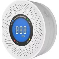 Détecteur monoxyde carbone tuya blanc compact élégant