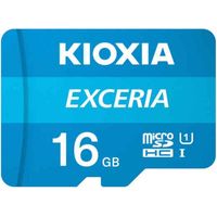 Carte mémoire microSD Kioxia 64 Go UHS-I U1 avec adaptateur