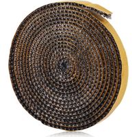 Joint de Cheminée Autocollant, 2mm x 15mm x 3m Joint Fibre Verre Plat Joint de Poêle à Bois Joint pour Insert de Cheminée pour Poêles de Cheminée, Résistant à la Chaleur 550 Degrés Celsius