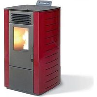 Stufa a Pellet Canalizzata King 118C 8.7kW 220m3 Bordeaux - 93063