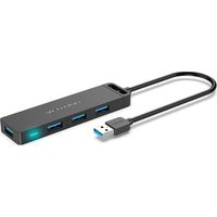 USB Hub 4-Port 3.0 USB Verteiler Ultra Dünn PC USB Erweiterung Splitter 1 Meter