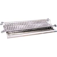 MENSOLA SCOLAPIATTI ACCIAIO INOX C/VASCH 76 CM