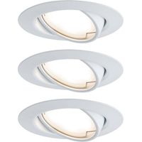Paulmann 93423 Base Spot encastrable jeu de 3 LED LED 15 W blanc