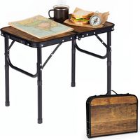 Folding Camping Table 60x40 cm with Handle, Aluminum