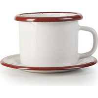 Ibili Vintage Tasse und Untertasse Bordeaux 5 cm