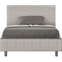 Letto 1 Piazza e Mezzo 120x200 cm con Rete e Contenitore Adele Aragona 1 Bianco
