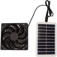 Kit de Ventilateur de Panneau Solaire étanche 15 W, Ventilateur D'extraction de Ventilateur Solaire pour Serre, Grenier, Poulailler
