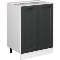 Meuble bas de cuisine R-Line, Anthracite campagne, 60 cm sans plan de travail, Vicco