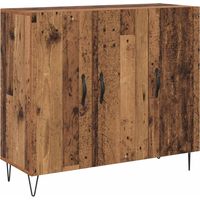 vidaXL Sideboard Old Wood 90 x 32.5 x 80 cm Engineered Wood