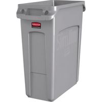 Conteneur tri des déchets 60 Litres, en plastique gris, SLIM JIM