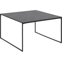TAVOLINO MARMO Oxford nero 80x80 METALLO