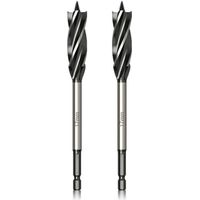 Professionelles Holzbohrer-Set, 17 mm x 165 mm x 2 Stück, Spiralbohrer mit selbstvorschiebender Pilotspitze, 1/4-Zoll-Sechskantschaftbohrer für die Holzbearbeitung