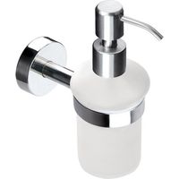 Dispenser bagno in vetro e acciaio installazione a muro MIRA-C kamalu