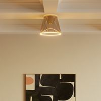 Plafonnier design avec ampoule Ghost à cône fumé