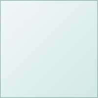 Superficie de mesa vidrio templado transparente 60x60 cm vidaXL