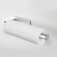 Paper Towel Holder Kitchen Roll Holder Toilet Bathroom No Drilling, Aluminum, 26.5cm