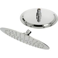 Tête de douche Liwa II Ø250mm, acier inox chromé, articulée