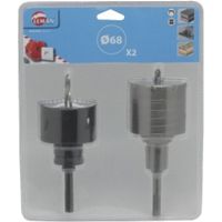2 TREPANS SDS+ Ø68 SPECIAL BOITIER ELECTRIQUE - 2.3864068 - LEMAN