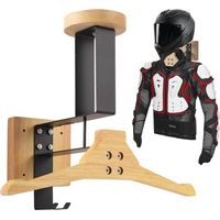 Support mural pour casque et veste de moto – Acier inoxydable – Charge jusqu'à 40 kg – Installation facile