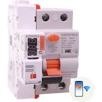 RCCB Interruttore Differenziale Puro WIFI Con Riarmo Automatico Tipo F 1P+N 3M 6000A 30mA AC 230V IP20 IEC61008-1 GYL9, Disponibili 16A 25A 32A 40A 63A (40A)