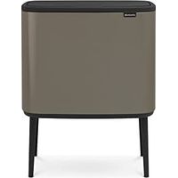 Brabantia Bo Touch Bin Poubelle, 11 + 23 litres, Gris (Platine)