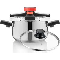 Haeger Easy Lock Inox pentola a pressione 6 litri inox