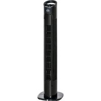 Ventilateur colonne 3 vitesses oscillation 70° 50 W PP Ø 20 x 78,5 cm Nero