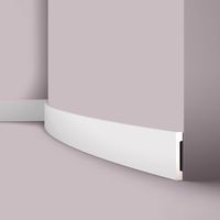 Zócalo NMC FD2S Flex WALLSTYL Noel Marquet Moldura decorativa flexible Moldura decorativa pared Marco para puerta diseño moderno blanco 2 m