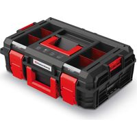 Boîte à outils professionnelle deavec capacité de charge ofjusqu'à 50 kg, avec compartiments et séparations modulaires X-Block 546 x 380 x 194 mm