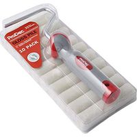 ProDec PRRF002 11 Piece 4`` Pile Mohair Mini Paint Rollers Frame for Gloss, Satin and Woodstains Lot Rouleaux de Peinture Brillant et Cadre de 10,2 cm, Blanc, Pack of 10