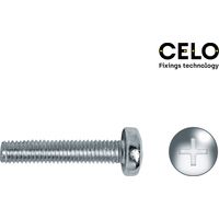Scatola da 250 unità di viti metriche zincate PHILIPS Ø6x10mm