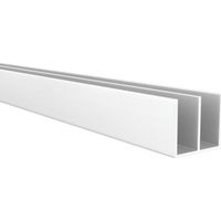 Profil en double U Fabriqué en aluminium Finition anodisée mate Dimensions 20181000mm Longueur du profil 1 mètre Épaisseur 1 mm 1 unité