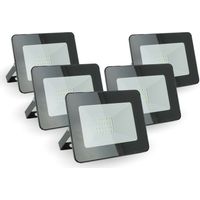 Lot de 5 projecteurs LED 20W IP65 extérieur Température de Couleur: Blanc neutre 4000K