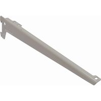 Reggimensole a 2 ganci angolate - 23 cm. - alluminio bianco
