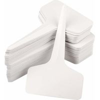 Packung mit 100 wasserfesten Pflanzenetiketten aus Kunststoff, 10 x 6 cm – UV-beständig und wiederverwendbar – Markierungen für den Innen- und Außenbereich