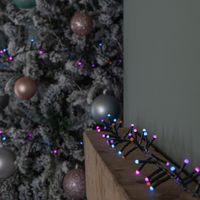 9m 360 LED Battery Operated Christmas BerryBrights String Lights in Rainbow