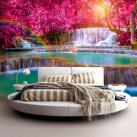 Fotomurale adesivo - Pink Cascades - 441x315
